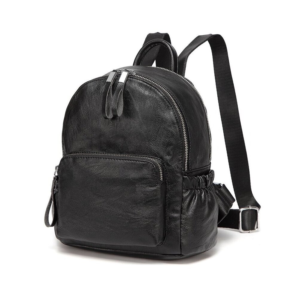 4339 Backpack, Mini Backpack PU Leather Waterproof Fashion Small Casual
